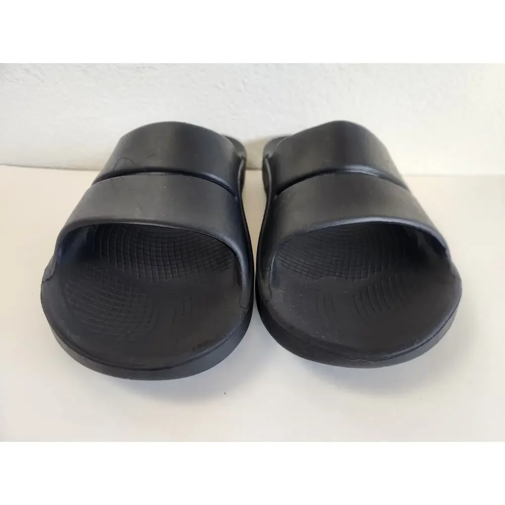 OOFOS Ooahh Recovery Slide Sandals Black Men 13.5